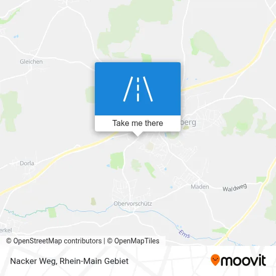 Nacker Weg map