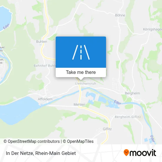 In Der Netze map