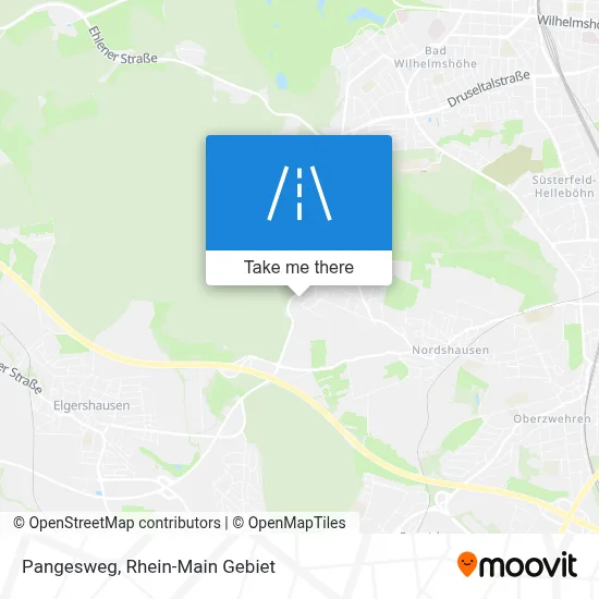 Pangesweg map