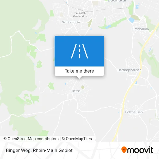 Binger Weg map