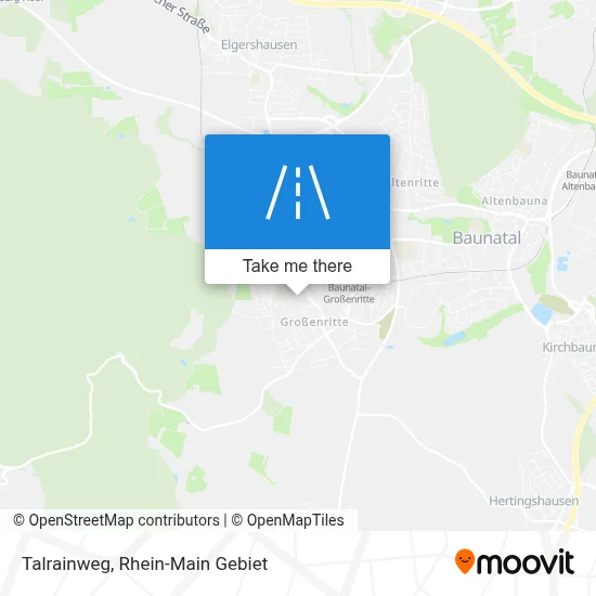 Talrainweg map