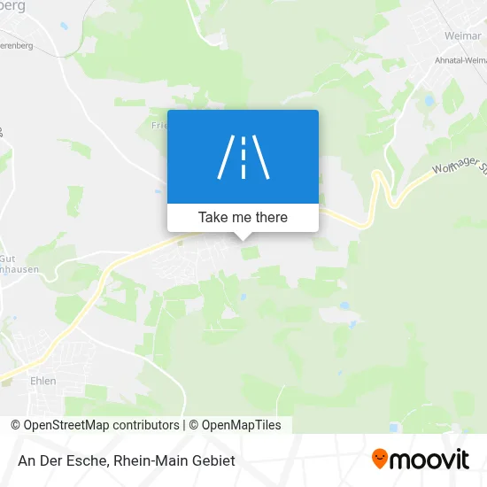 An Der Esche map