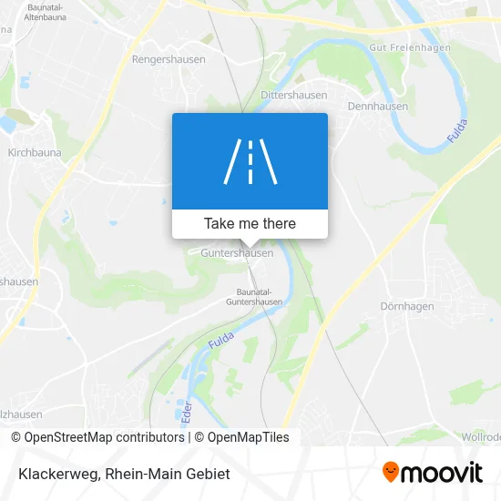 Klackerweg map