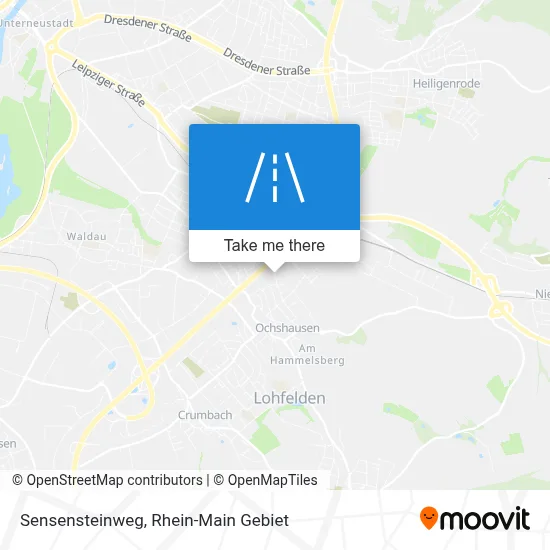 Sensensteinweg map