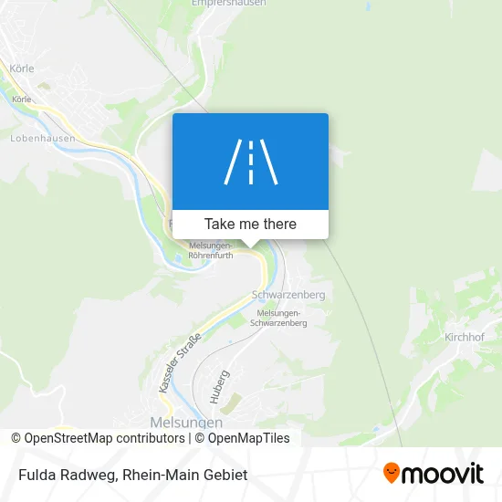 Fulda Radweg map