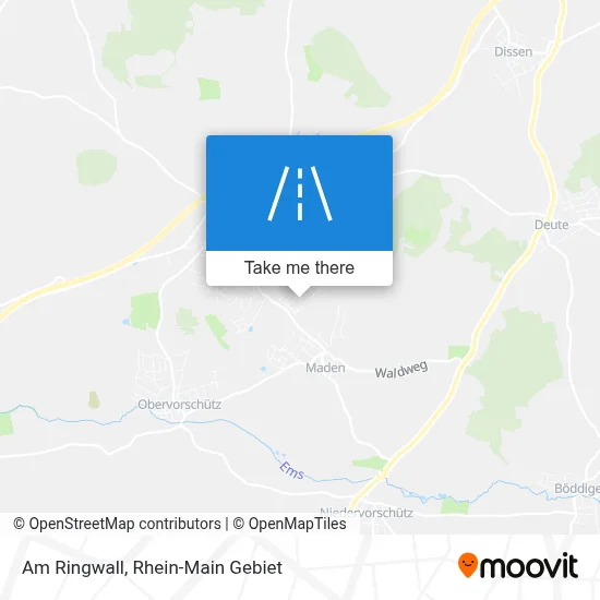 Am Ringwall map