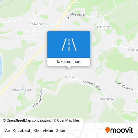 Am Kitzebach map
