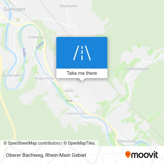 Oberer Bachweg map