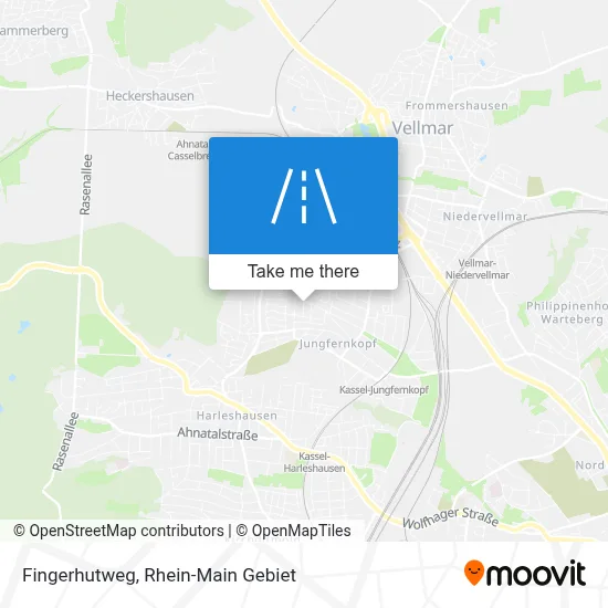 Fingerhutweg map