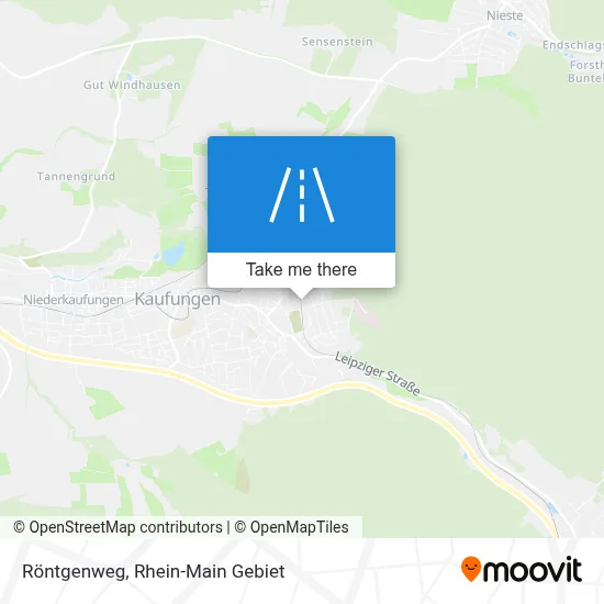Röntgenweg map
