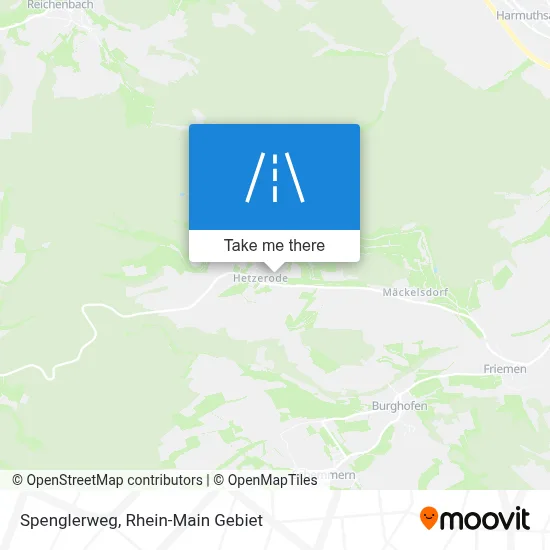 Spenglerweg map