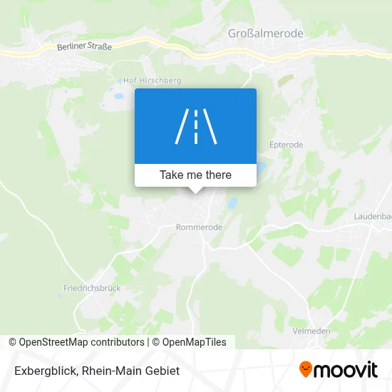 Exbergblick map