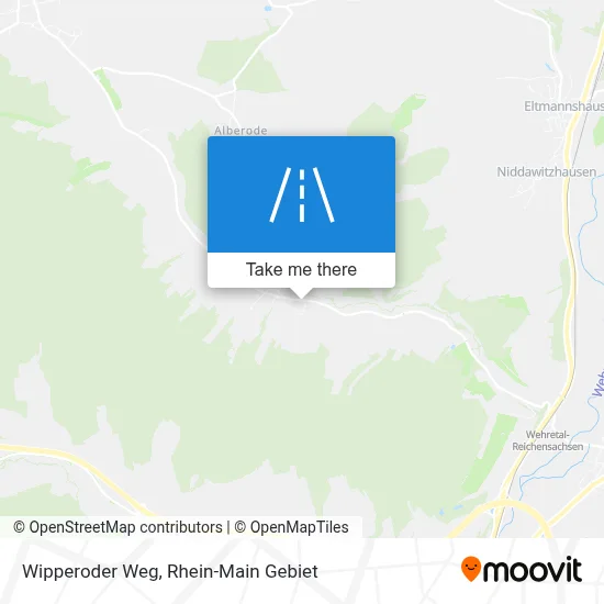 Wipperoder Weg map