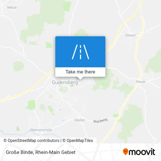 Große Binde map