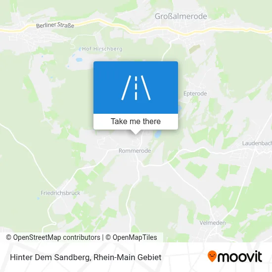 Hinter Dem Sandberg map