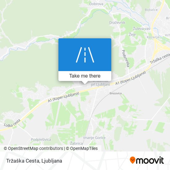 Tržaška Cesta map
