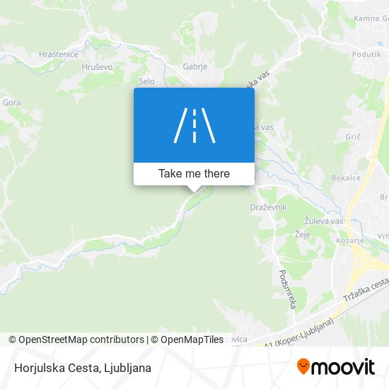 Horjulska Cesta map