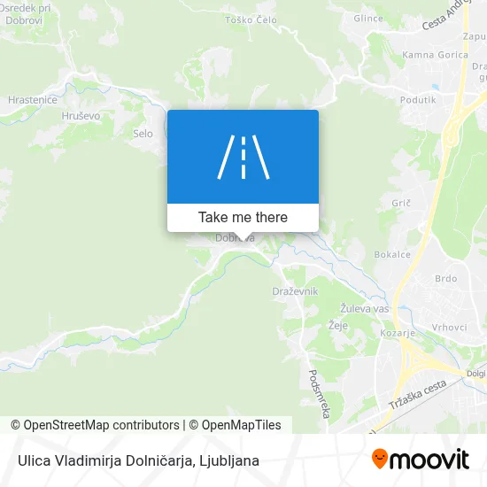 Ulica Vladimirja Dolničarja map