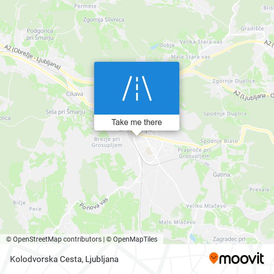 Kolodvorska Cesta map