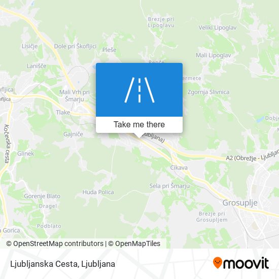 Ljubljanska Cesta map