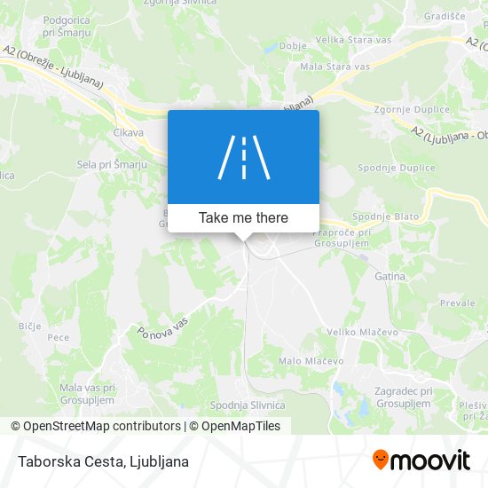 Taborska Cesta map