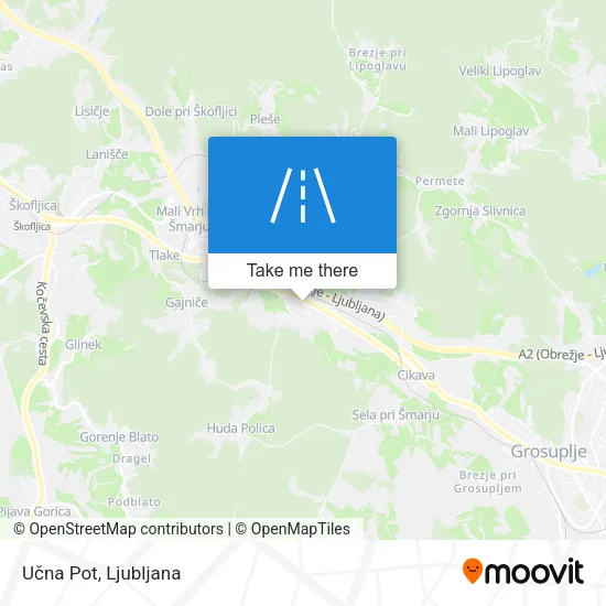 Učna Pot map