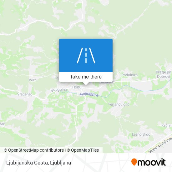 Ljubijanska Cesta map