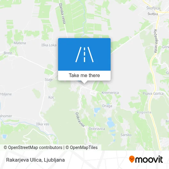 Rakarjeva Ulica map