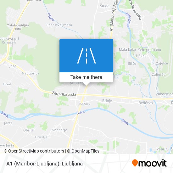 A1 (Maribor-Ljubljana) map