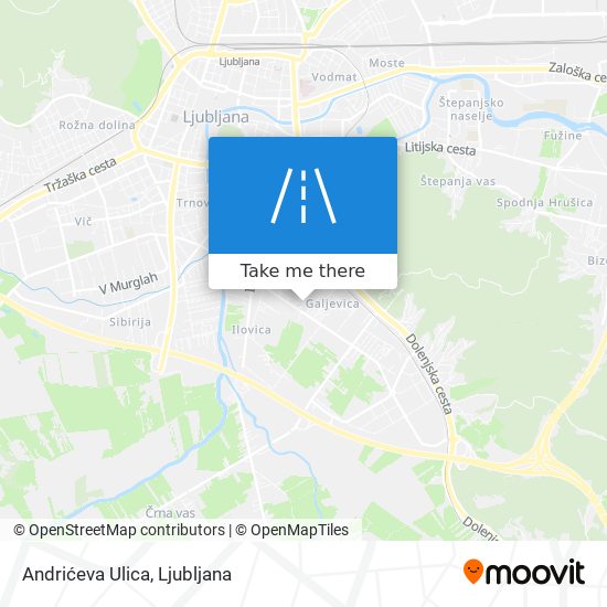 Andrićeva Ulica map