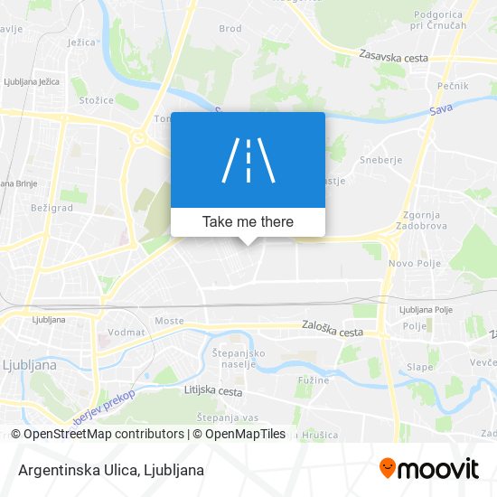 Argentinska Ulica map