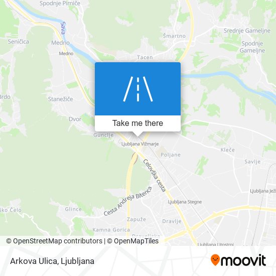 Arkova Ulica map