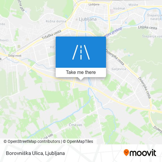 Borovniška Ulica map