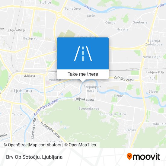 Brv Ob Sotočju map