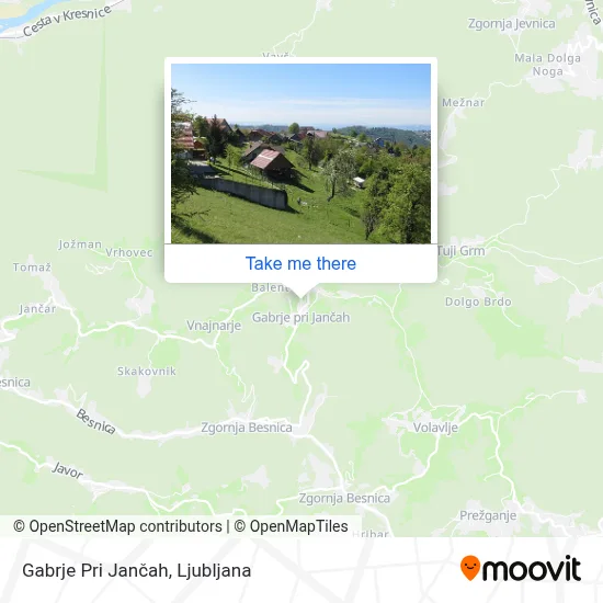 Gabrje Pri Jančah map