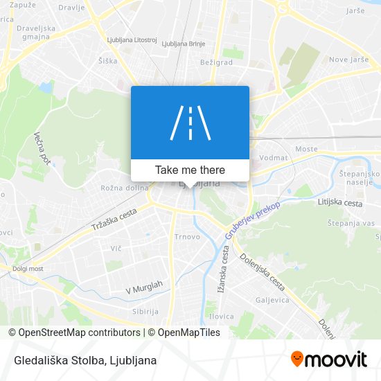 Gledališka Stolba map