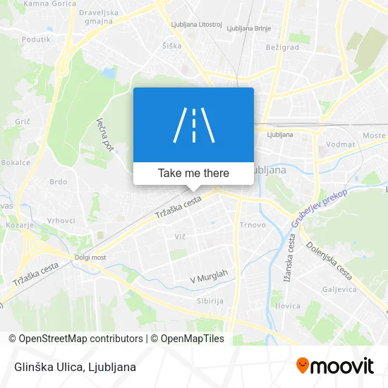 Glinška Ulica map