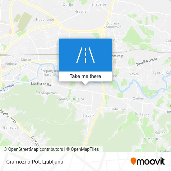 Gramozna Pot map