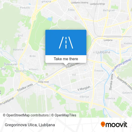Gregorinova Ulica map