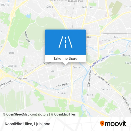 Kopališka Ulica map