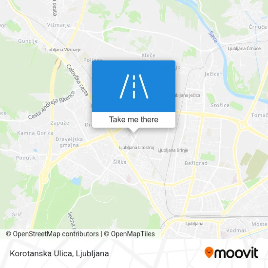 Korotanska Ulica map