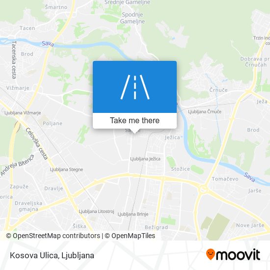 Kosova Ulica map