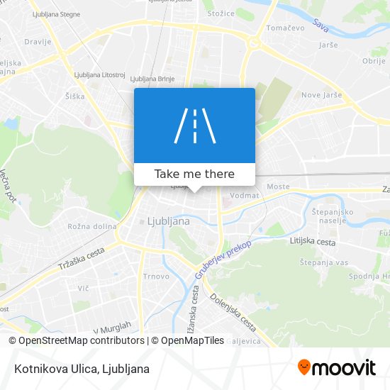 Kotnikova Ulica map