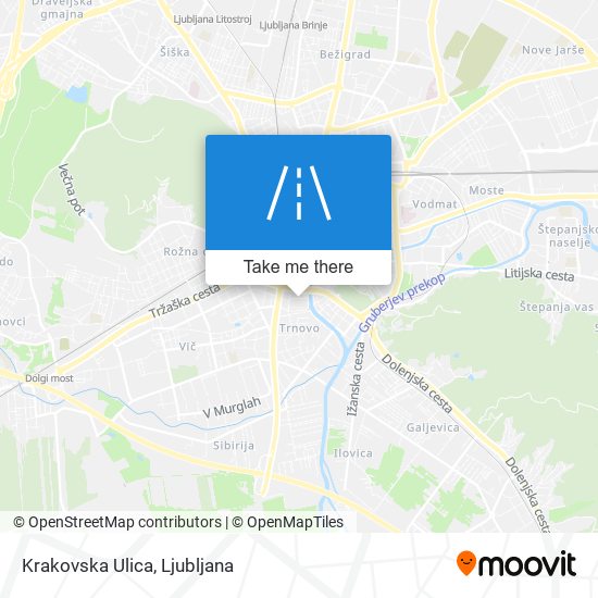 Krakovska Ulica map