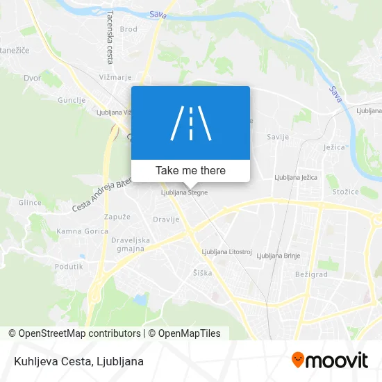 Kuhljeva Cesta map