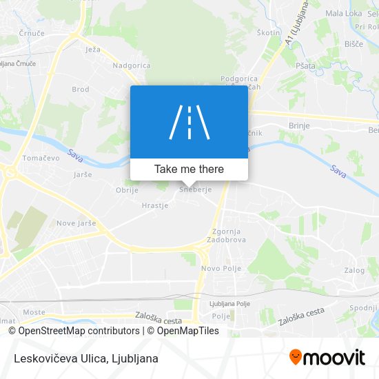 Leskovičeva Ulica map