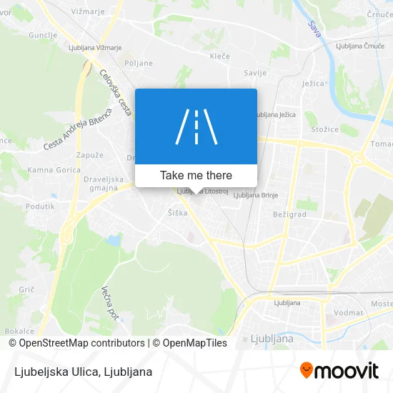 Ljubeljska Ulica map