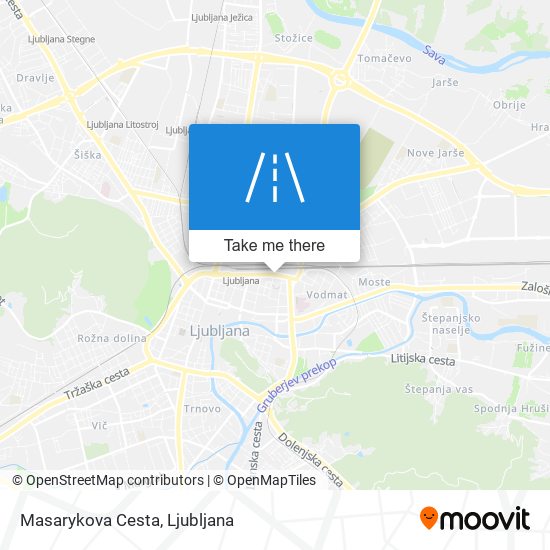 Masarykova Cesta map