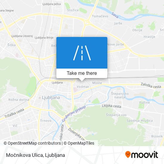 Močnikova Ulica map