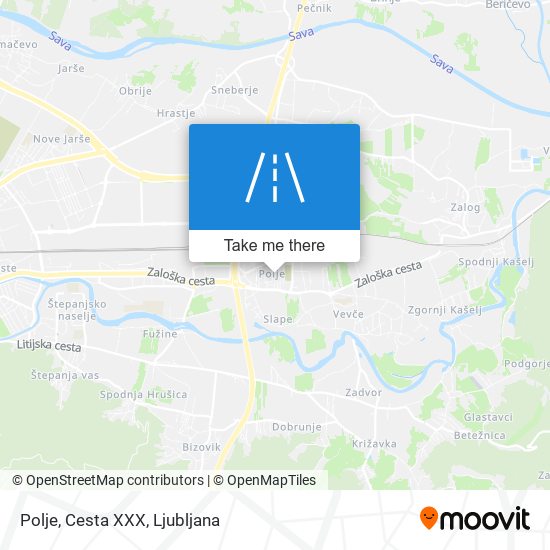 Polje, Cesta XXX map
